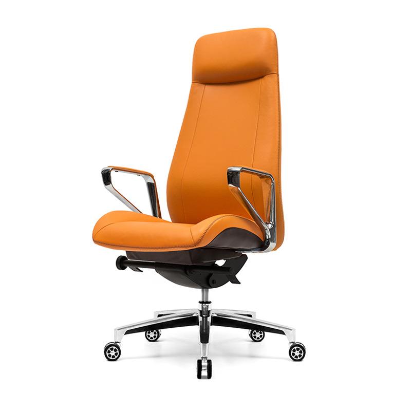 定制迪欧人体工学电脑椅大班现代简约皮椅商务风经理老板椅办公椅