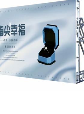 桁架展示架钢铁架展2020004海告报广展架拉网喷绘行景方管厂背家