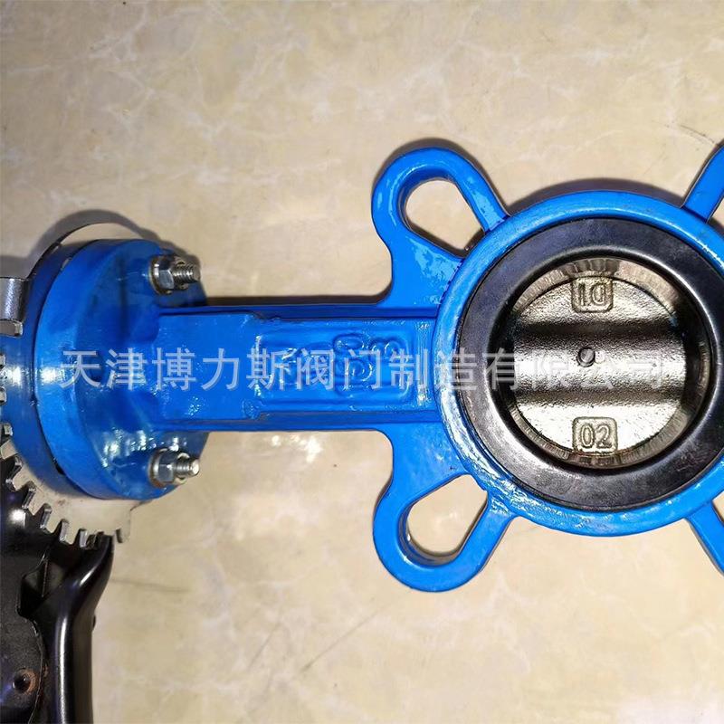 厂家直销天津对夹软密封手柄蝶ELS阀D71关X1-6线蝶阀开关中阀水阀