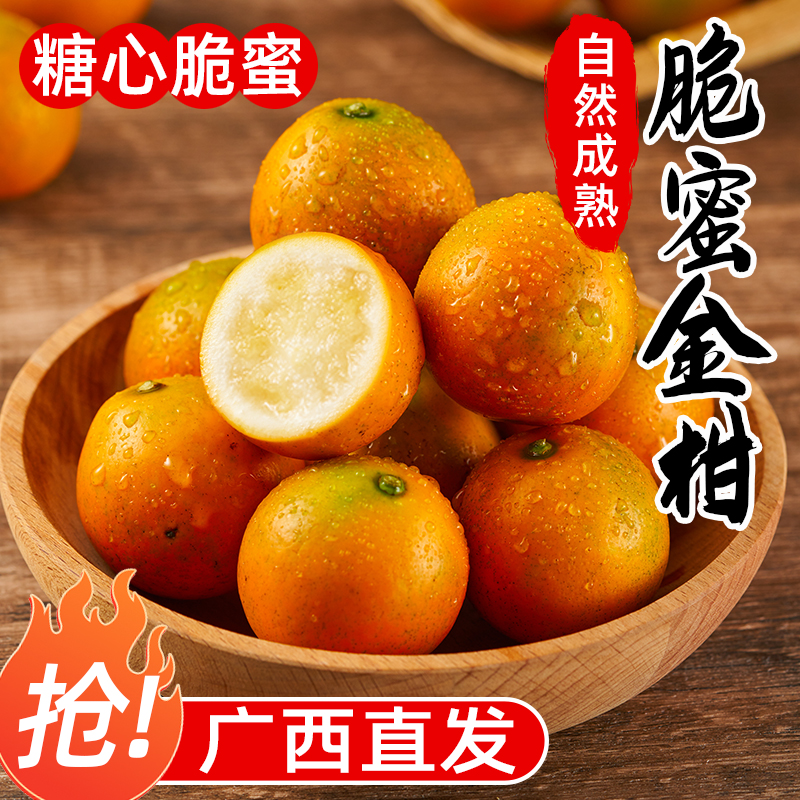 广西融安第三代脆蜜金桔糖心脆蜜