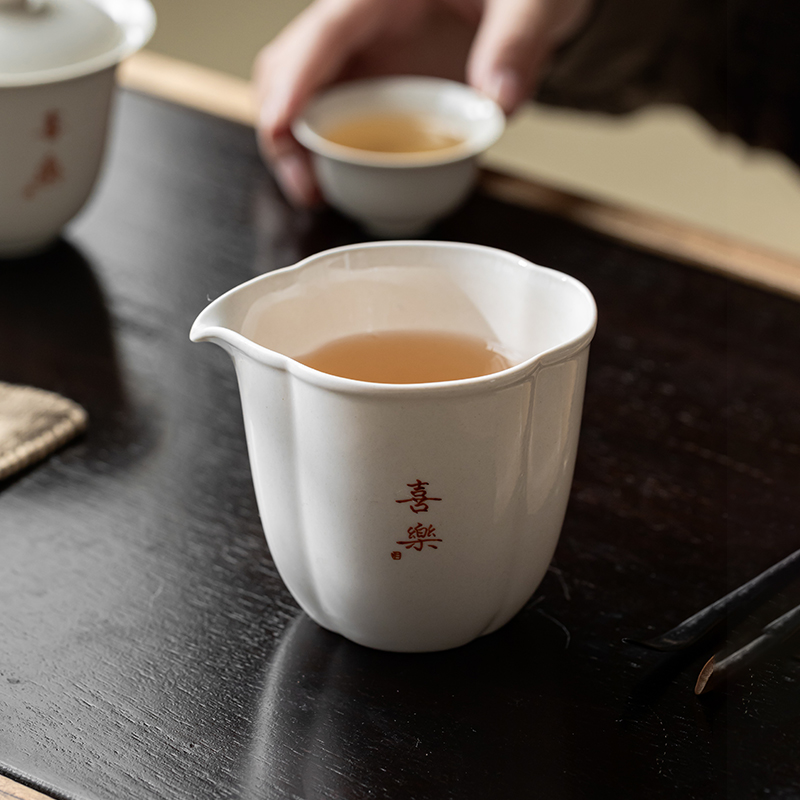 草木灰中式公道杯陶瓷公杯新款