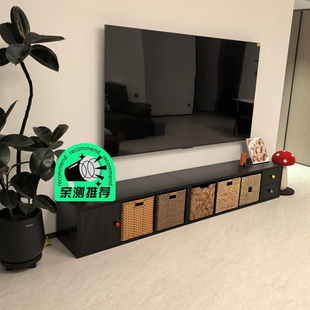 森艺电视柜2025新款家用客厅落地收纳储物柜一体小户型格子卡莱克