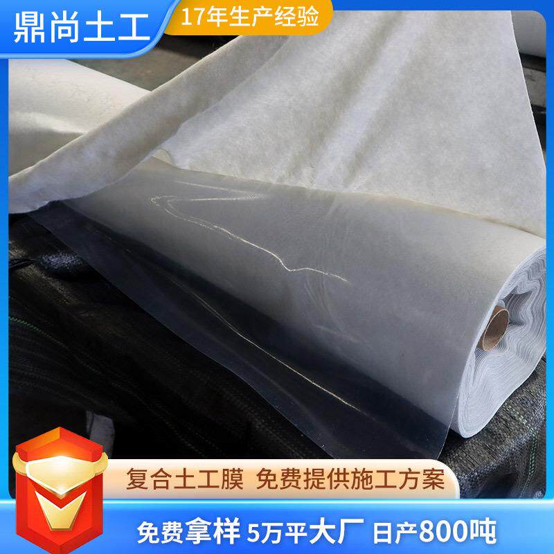 复合土工膜两布一膜鱼塘防水布水产养殖防渗膜蓄水池复合土工膜