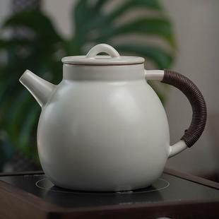 苏打釉大号煮茶壶侧把壶 中式 陶泥炭炉电陶炉功夫茶具家用烧水壶