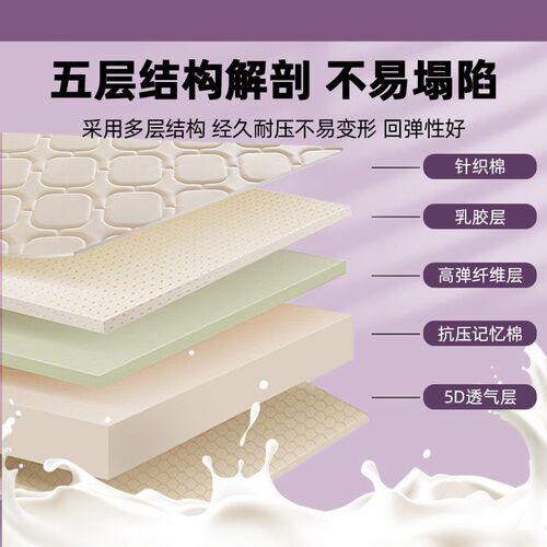 乳胶床垫遮盖物软垫家用大学生宿舍单人床褥垫子住校寝室专用