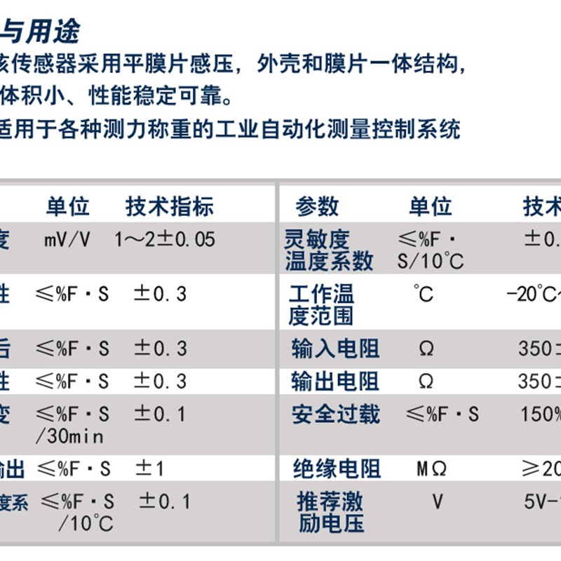 平面膜盒压力感测器高精度称重测重量重力冲击力感测器厂家直销图片