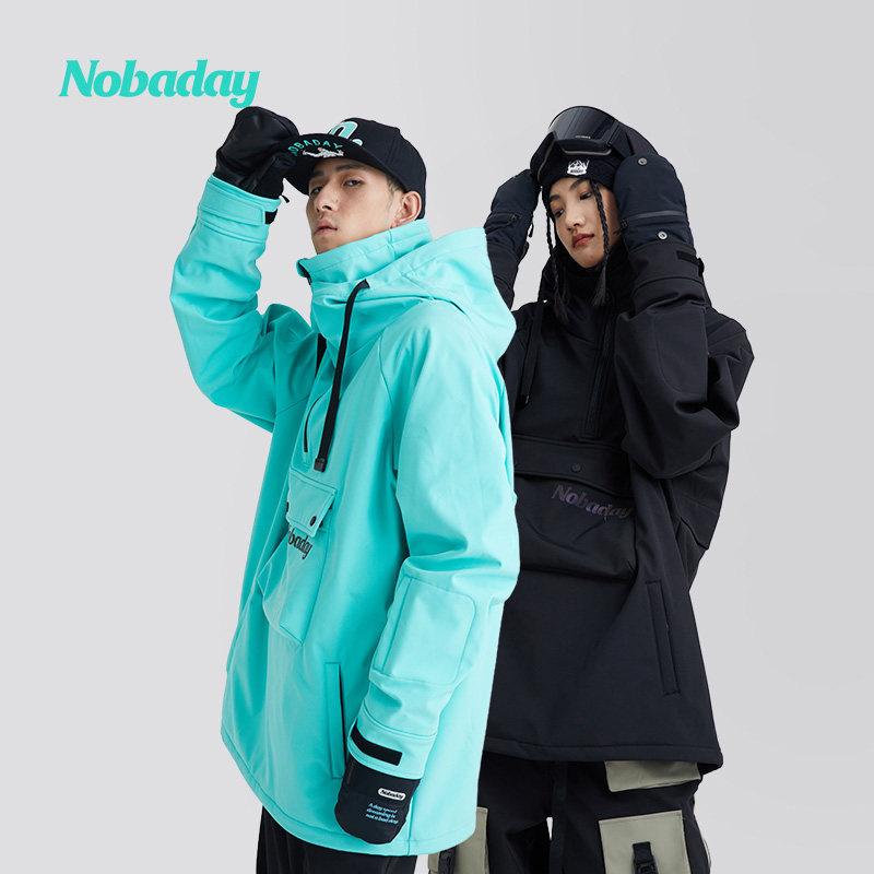 Nobaday男女情侣秋冬款软壳滑雪服雪服套头外套户外运动冬16027