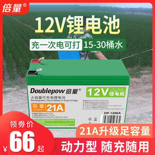 12v伏锂电池18650大容量充电动农用喷雾器门禁电瓶音响儿童车电源