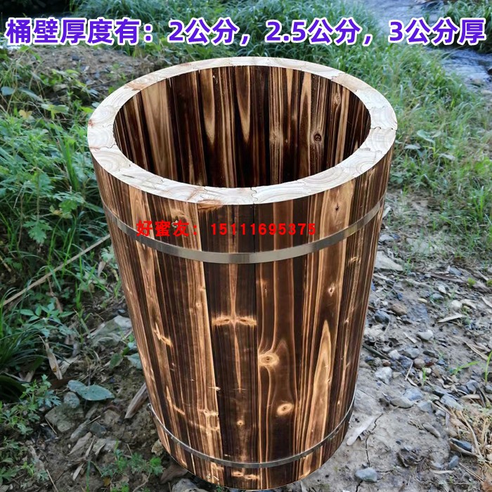 中蜂土养蜂箱圆桶蜂箱土养蜜蜂蜂桶土养杉木圆木桶山峡桶诱蜂蜂桶