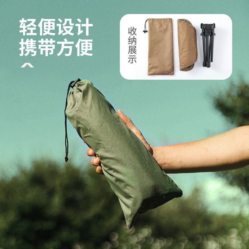户外铝合金旋转三脚凳易收纳折叠钓鱼凳便携式马扎凳超轻露营小凳