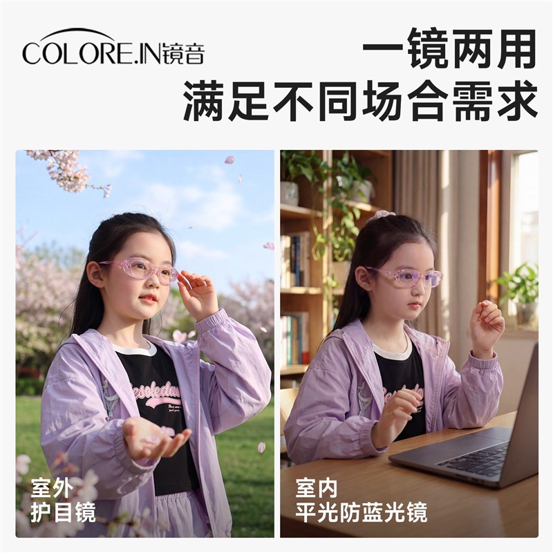 儿童防花粉柳絮过敏防风护目镜全包围眼镜湿房镜小孩专用防护眼睛