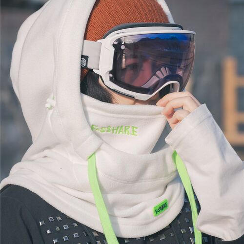 1920季SHARE飞石合作 滑雪风雪帽 护脸面罩防风保暖抓绒头盔头套