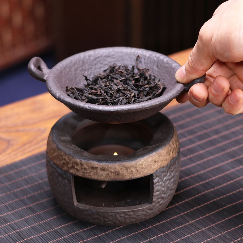 带内胆梅花玻璃茶壶温茶炉蜡烛加热保温底座迷你暖茶器家用烛台