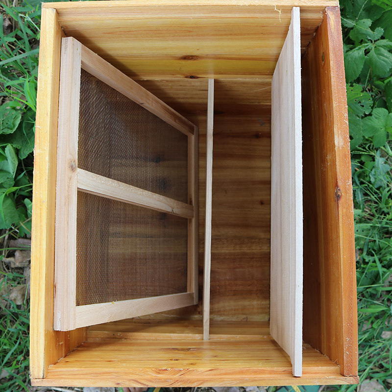 意蜂蜂箱 包邮 杉木煮蜡 养蜂工具标准蜂箱双层带继箱 中蜂蜂箱