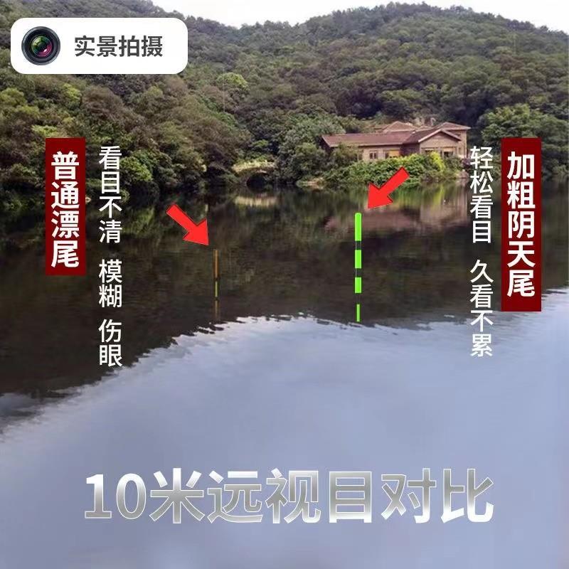日夜两用夜光漂咬钩变色三目加粗醒目电子漂夜钓鱼漂鲫鱼鲢鳙浮漂