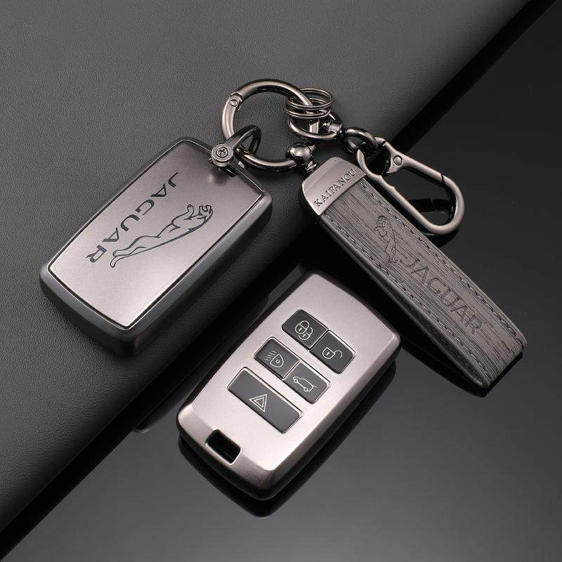 适用捷豹XFL钥匙套专用XEL/FPACE/XJL/EPACE枪色TPU全包保护壳