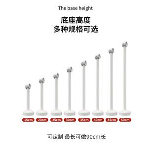 固定式 晾衣架阳台顶装 双杆不锈钢白色凉衣捍晒衣杆家用杆子晾衣杆