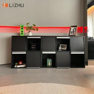 北欧皮埃尔柜落地书柜展示柜格子柜组合柜边柜杂志柜斗柜定制