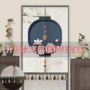 2024年厨房帘子卫生间布帘装 门帘家用免打孔卧室隔断帘新款 饰半帘