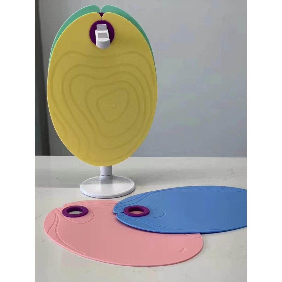 Zaniin环保菜板tpu砧案抗菌防霉双面婴儿辅食椭圆露营