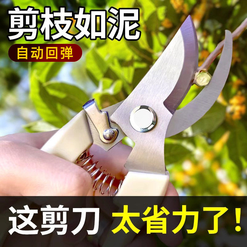 不锈钢园艺修枝剪强力省力
