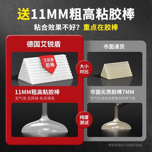 热熔胶枪家用工业级大功率儿童手工制作高粘度胶棒强力塑料枪工具