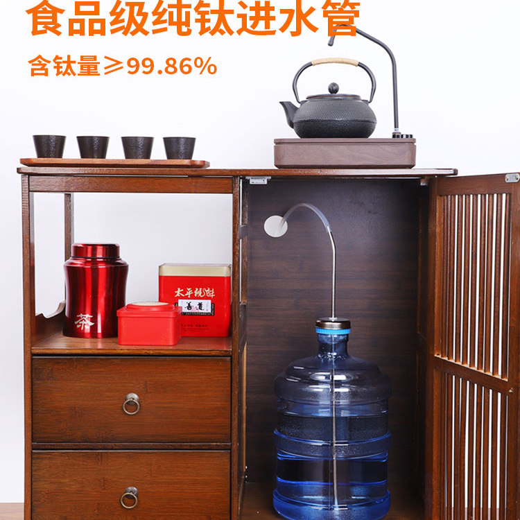 纯钛茶具加长桶装水上水管