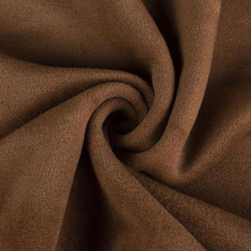 毛呢面高支100羊料羊毛单面立绒面料秋冬大WLG衣外套纺毛呢毛粗面