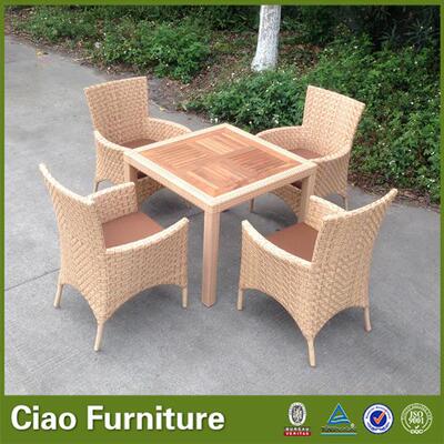 厂户家具庭院休台闲桌椅椅组家合编藤桌椅室外桌2107T+21椅阳外桌