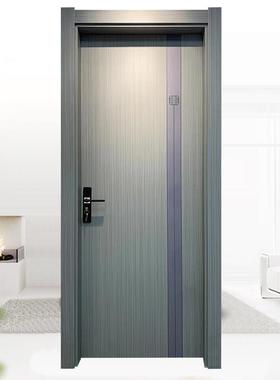 佛山厂家不钢房间门仿木门室室内简极门锈YDN平开卧仿木门套装入