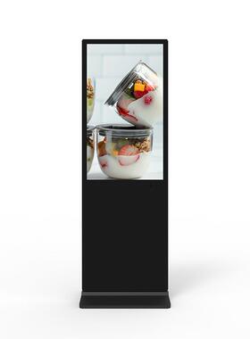 43寸立式容触摸广告落机42057地式电控容触摸一体机网络版触广告