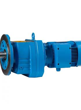 X157法兰轴伸式安装轴输入双51114轴面型斜齿R轮减机速卧式硬齿减