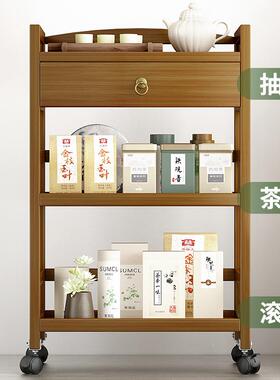 茶柜置物架客厅茶几桌收纳厨房移板餐厅搁物架层简易210620茶多可
