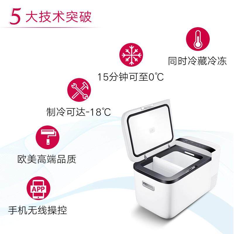 英得尔车载LJR冰箱T20升母压缩机制藏冻轿家两用乳车迷你12V小冷