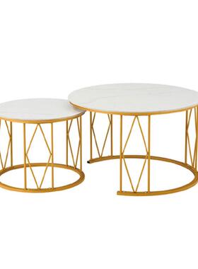 室内桌茶几几客厅家用圆小简约现代轻型奢沙发边边桌85083角几阳