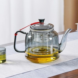 泡茶壶家用电陶炉耐热玻璃蒸茶壶煮茶器蒸汽煮茶壶黑茶普洱烧水壶