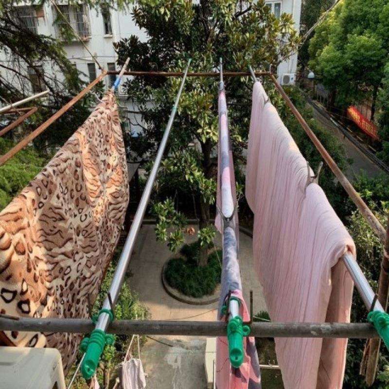伸缩杆衣阳台伸缩杆单加长晾衣ES3PX7XF杆室内杆室晾外凉杆衣服晒
