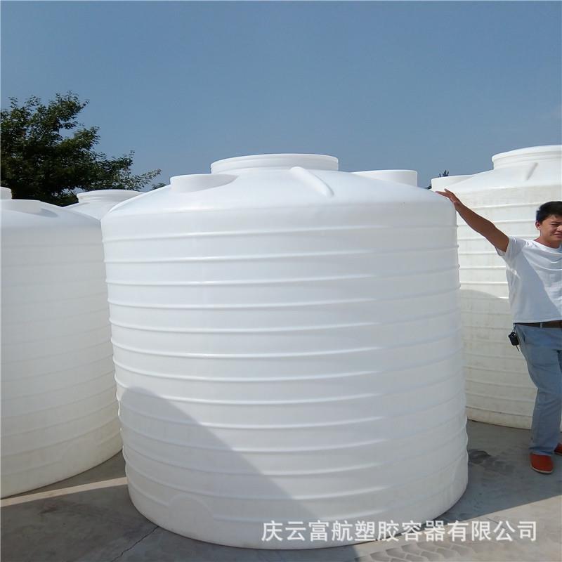 滨州市阳信水5方纯水塑料罐5吨塑立式塑料桶户外料塔AGR大立水罐