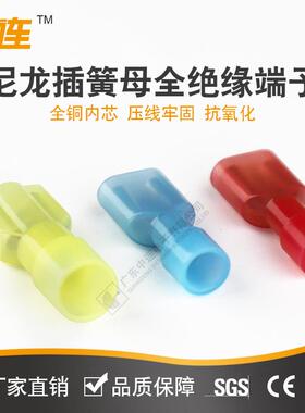 .中连厂家F母D.FN55-250尼龙绝缘插尼龙冷压片63全绝缘接头接线端