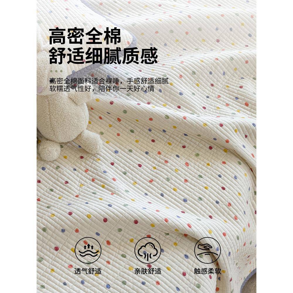 纯棉HQQ-LK0夹棉床单件20盖25新款榻榻米通专用炕0盖10棉四季用床