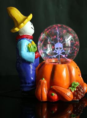 爆款树脂工097魔艺品魔法球创意时尚水晶婆离发光魔球南瓜巫子球