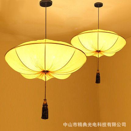 艺中式布海洋吊浪漫田楼园茶灯客厅餐厅酒楼卧灯室HX9906-1楼梯间