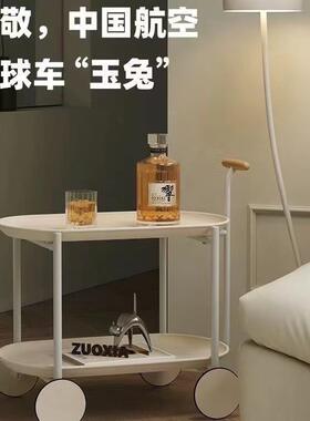 置物小推车月球车置230008物架移动茶几小户型现物代简约沙架发边