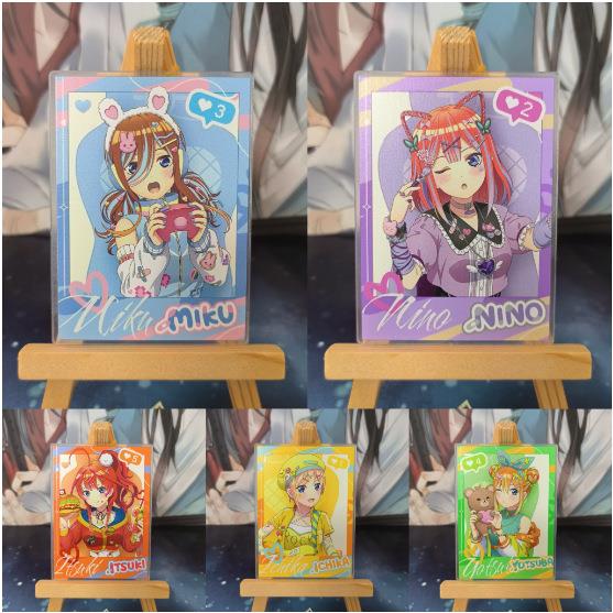 五等分的花嫁主播系列拍立得小卡三玖五月亚克力收藏小卡拍立得