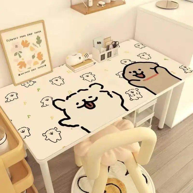 线条小狗PVC桌垫卡通乌萨奇学习书桌垫学生儿童写字台桌面保护垫