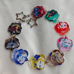 明日方舟自制游戏周边亚克力岁家泡泡龙挂件钥匙扣年夕令易重岳谷