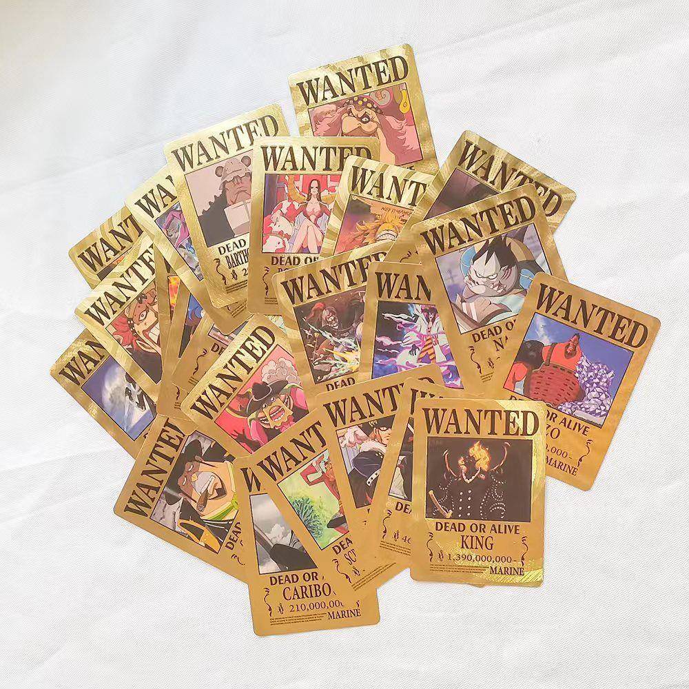 海贼王周边PET卡片金箔高级经典卡牌55张防水跨境外贸原装同款