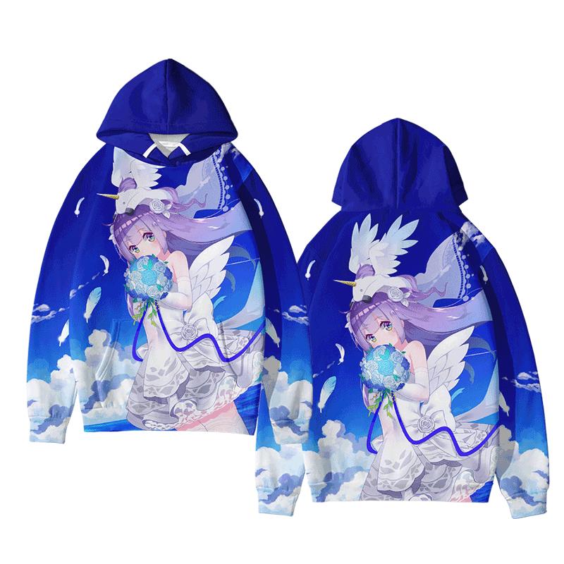 碧蓝航线动漫卫衣欧根亲王连帽二次元舰娘应援周边男秋冬套头加绒