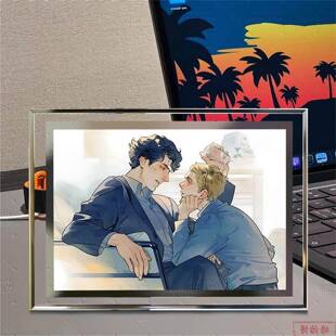 神探夏洛克福华CP周边摆件高颜值水晶玻璃相框成品摆台装饰画礼品