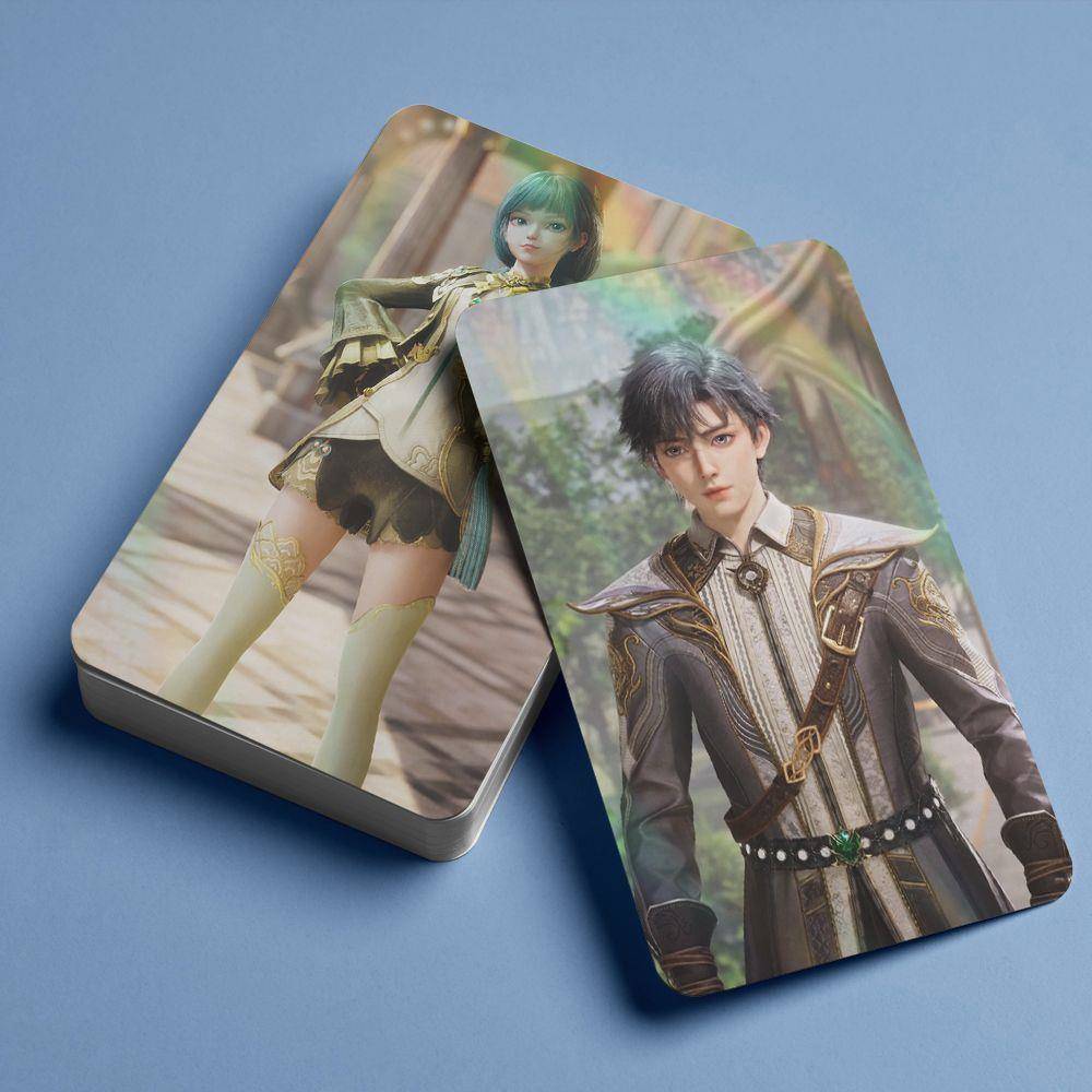 100张50张激光图片3寸小卡片斗洛大陆周边Lomo卡片唐三火余豪闪存